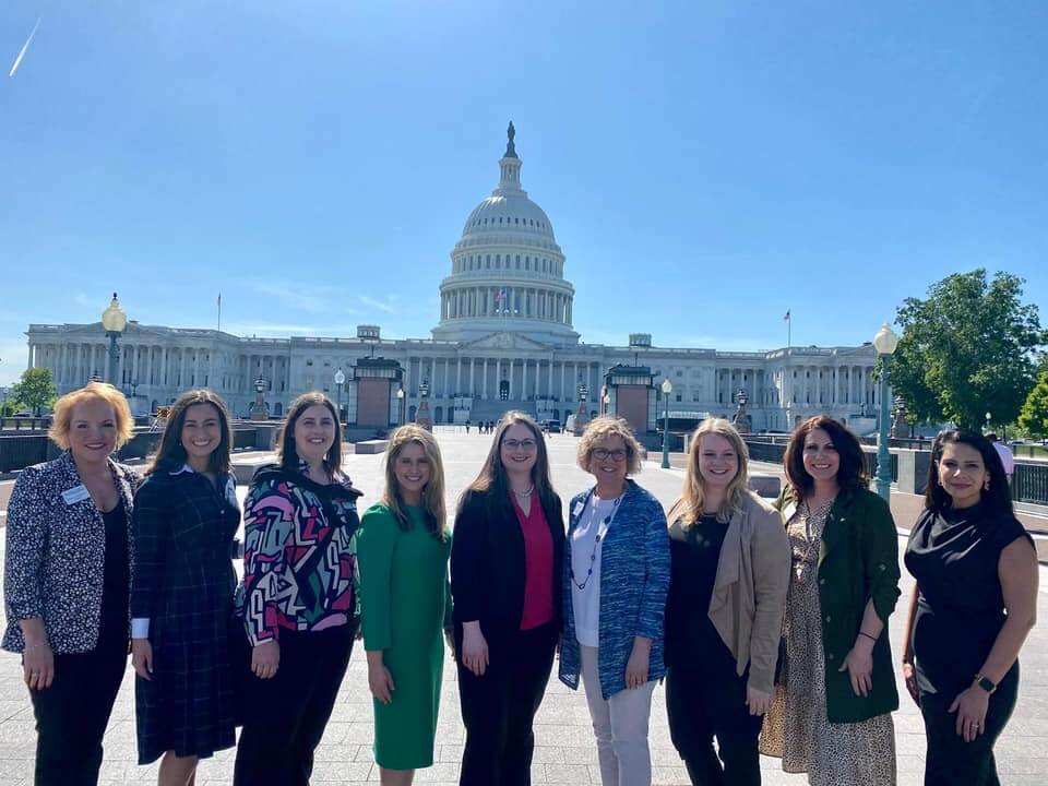Larger Lugar Series group stands in front of U.S. Capitol