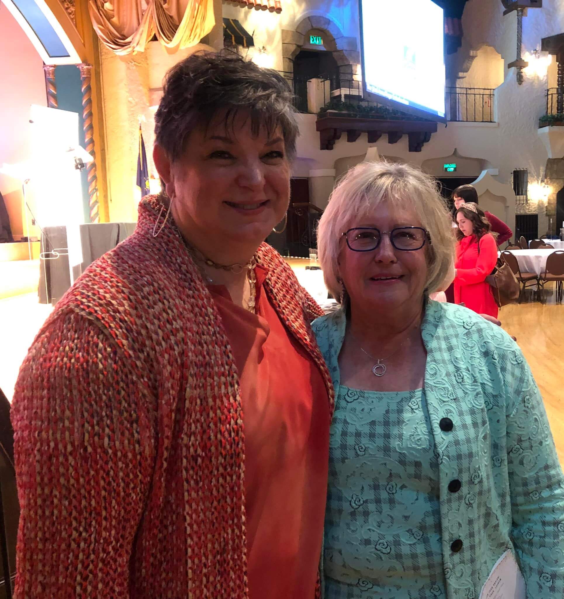 Two Lugar Series members smile together