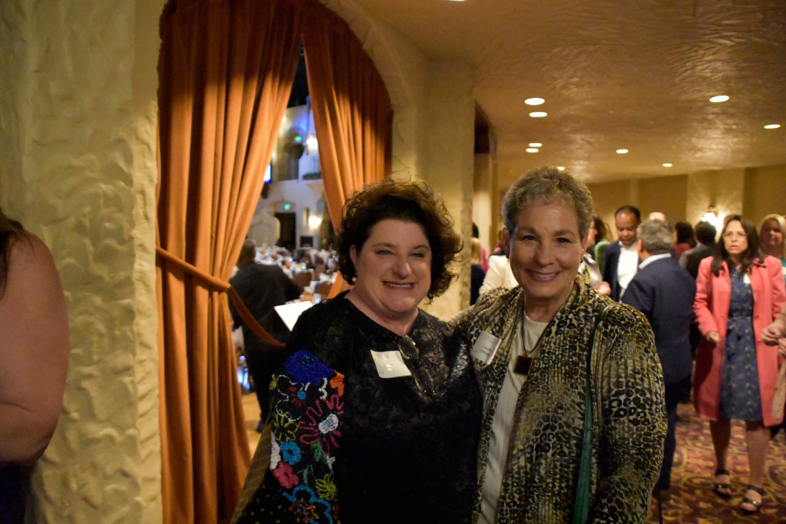 Two Lugar Series event attendees smile
