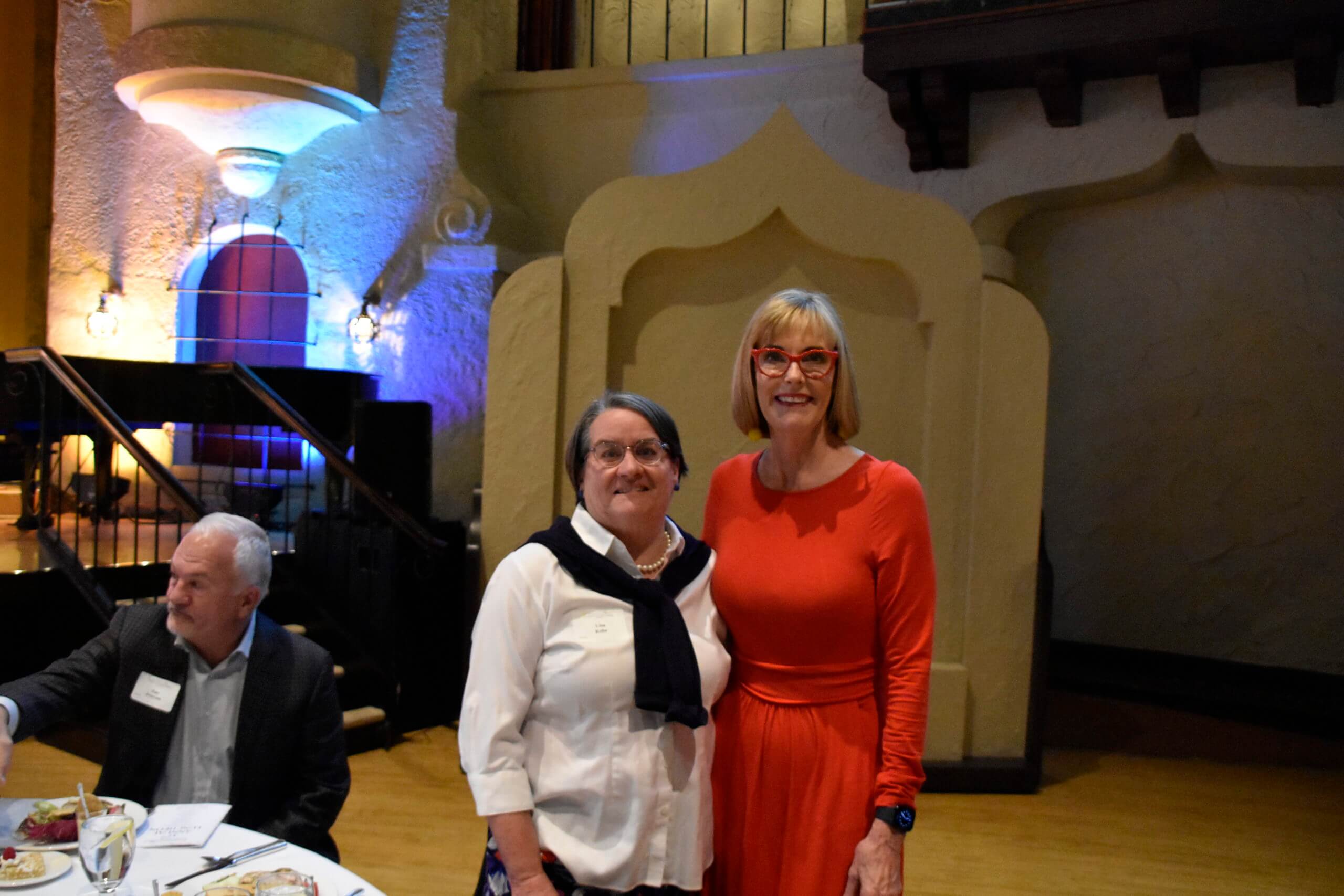 Lugar Series member with then-Indiana Lieutenant Governor Suzanne Crouch