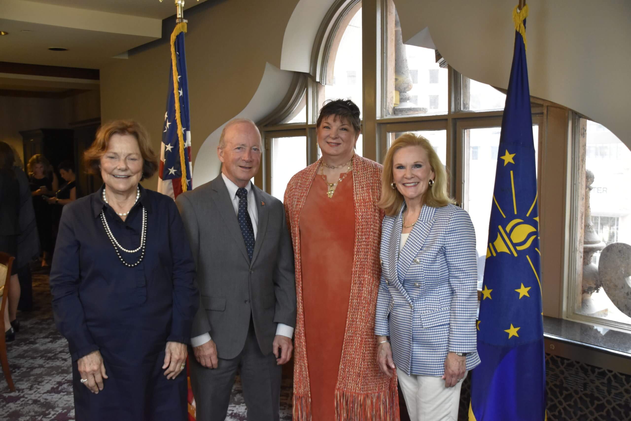 Lugar Series Co-Founders, Judy Singleton and Teresa Lubbers, with event attendees