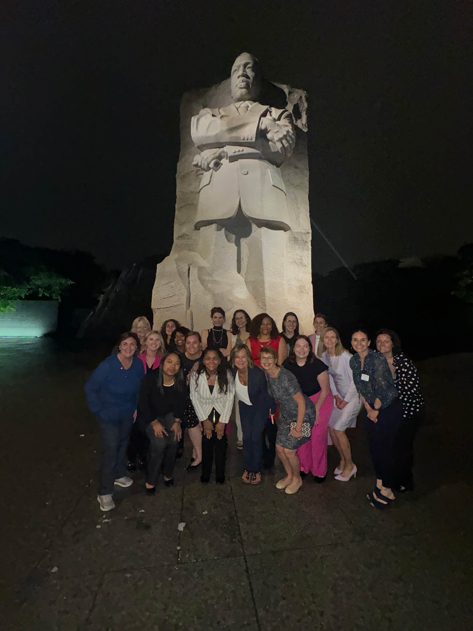 Lugar Series members pose at Martin Luther King, Jr. Memorial in Washington, D.C.