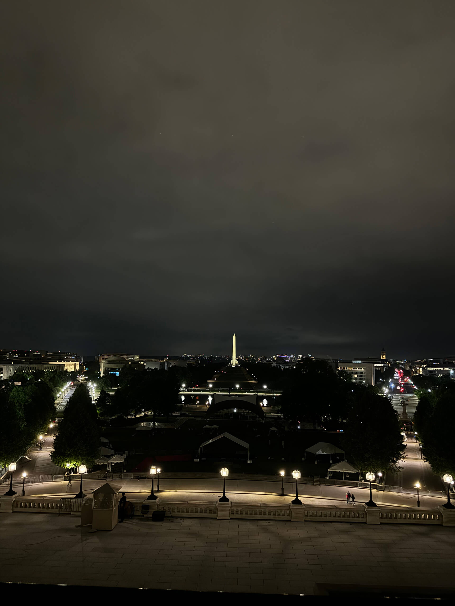 A view of the National Mall from the Capitol Building
