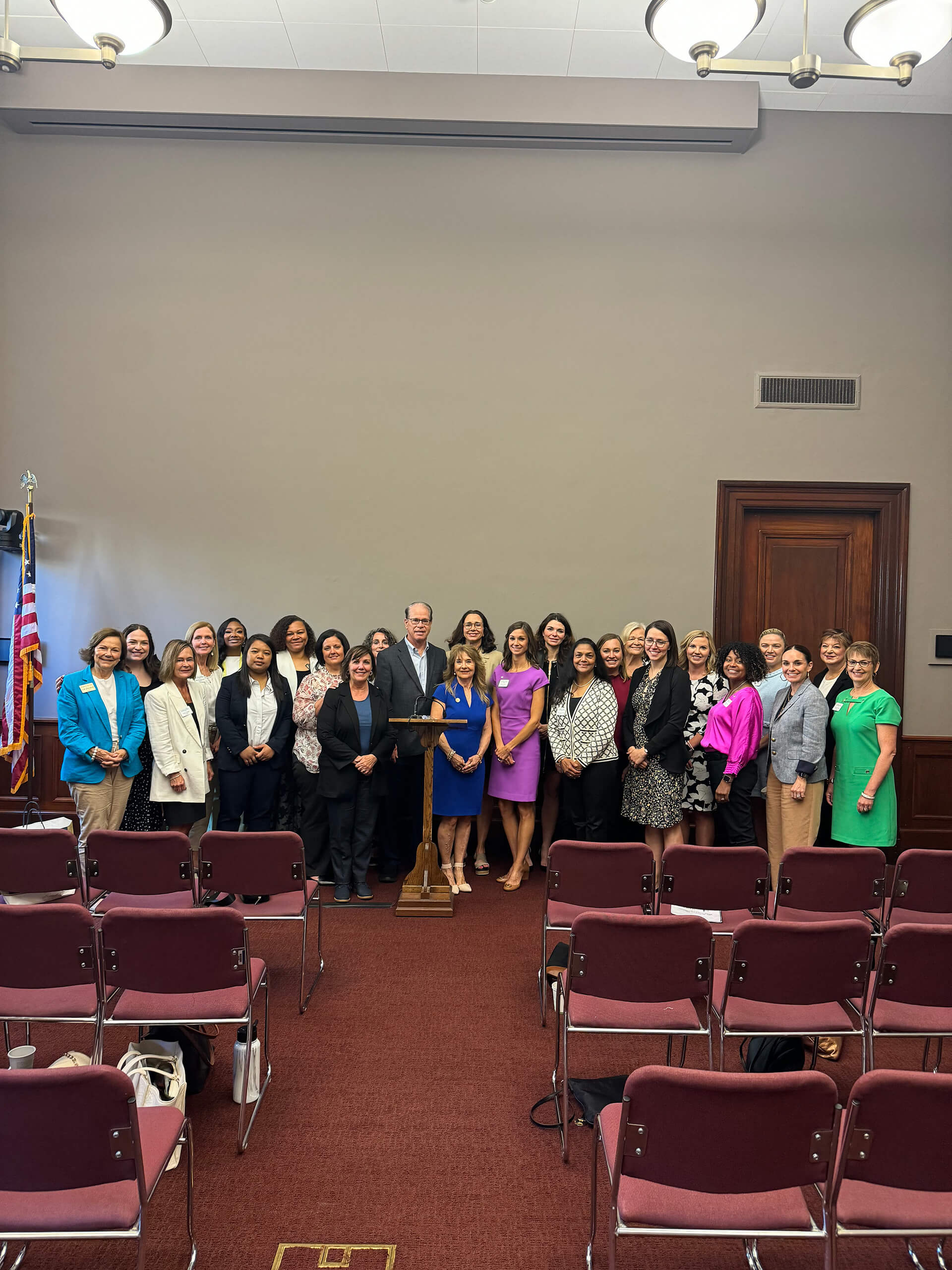 Lugar Series members with Governor Mike Braun