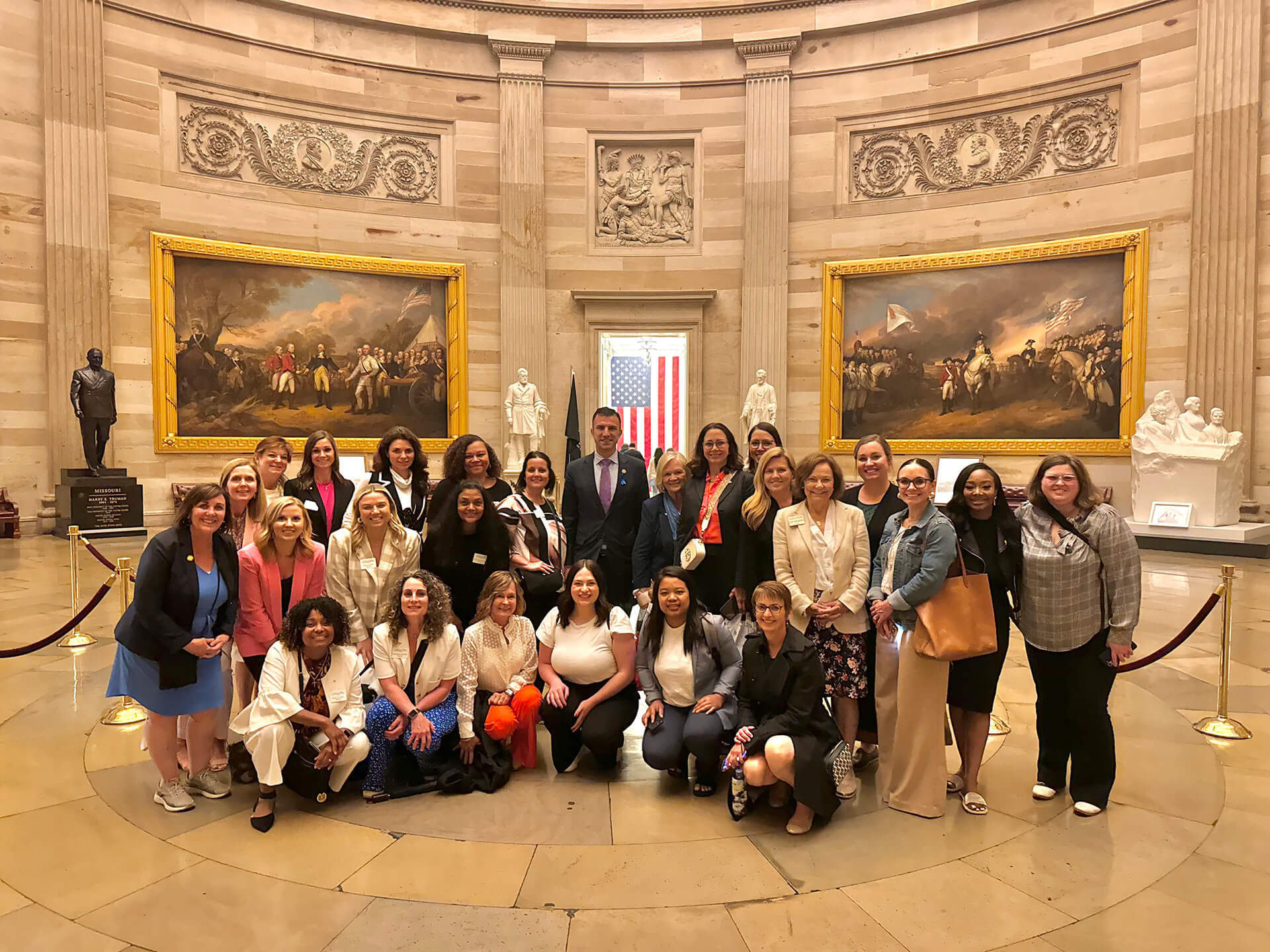 Lugar Series members inside the U.S. Capitol Rotunda